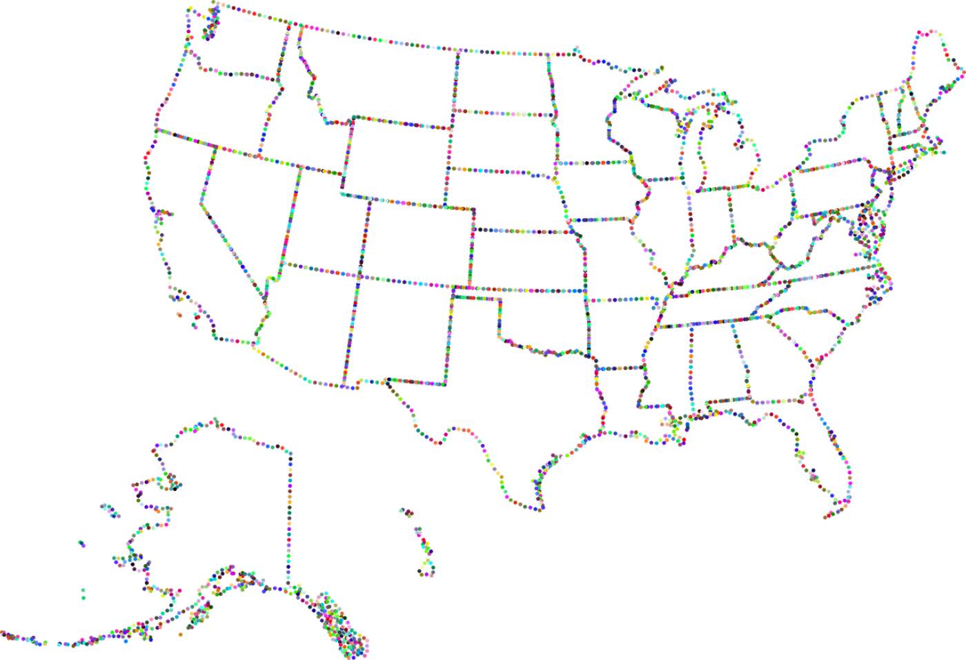 america map usa country  svg vector