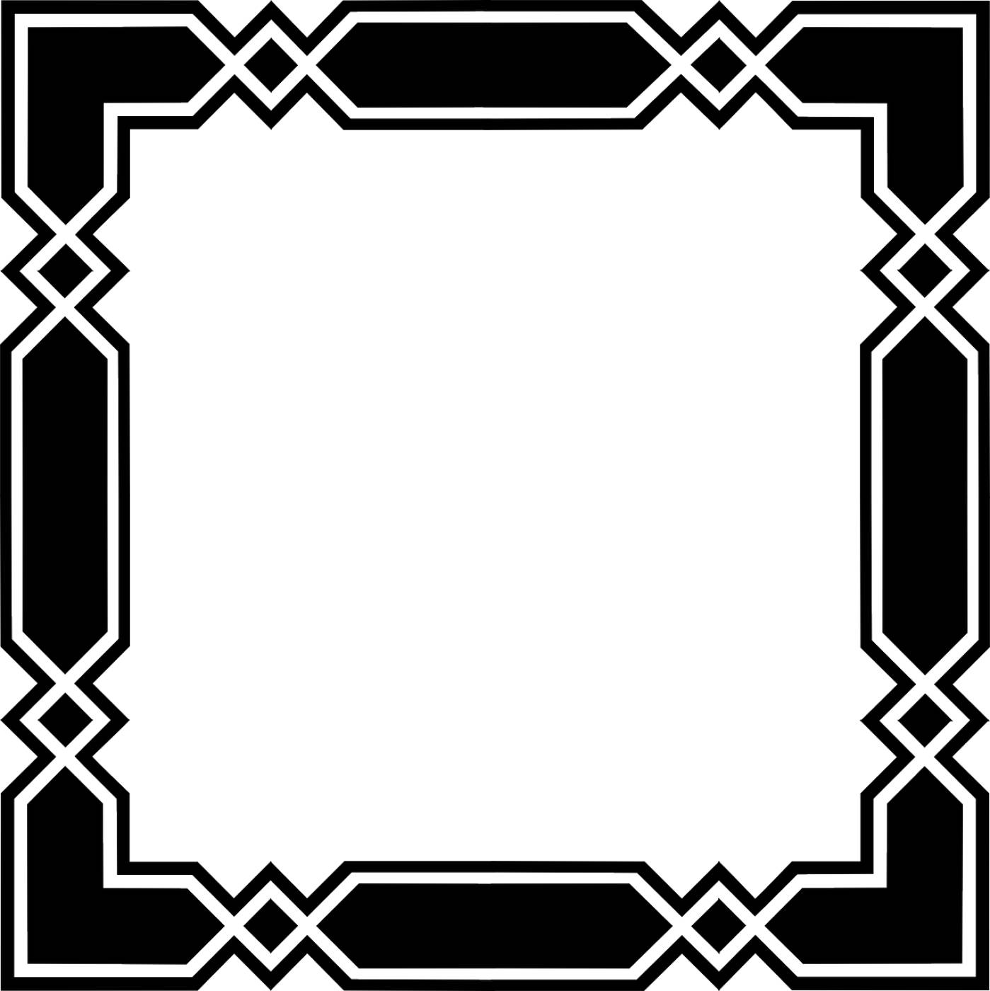 angular black border box diamond  svg vector