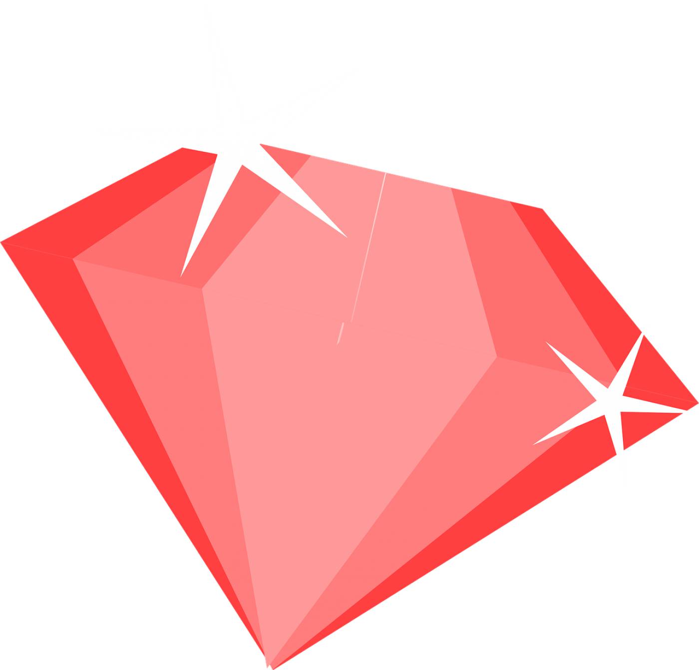 diamond red ruby treasure  svg vector