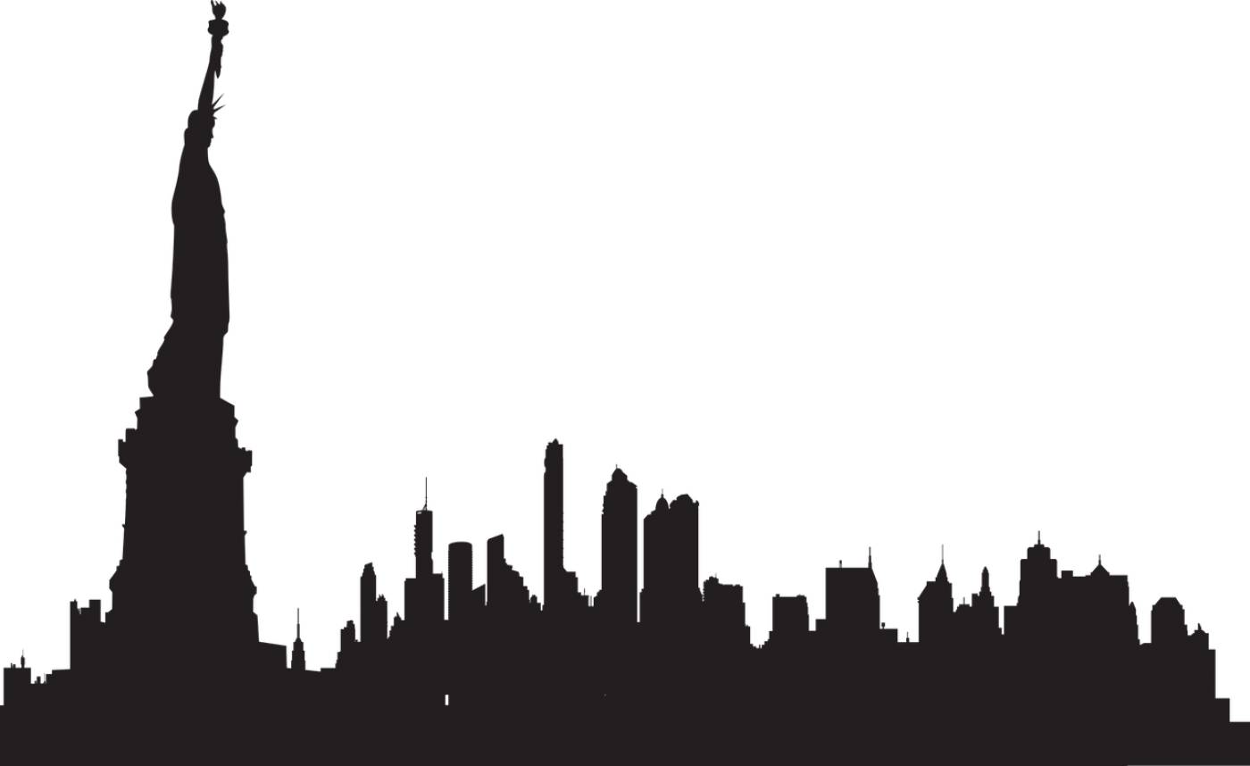 new york city travel drawing sketch  svg vector