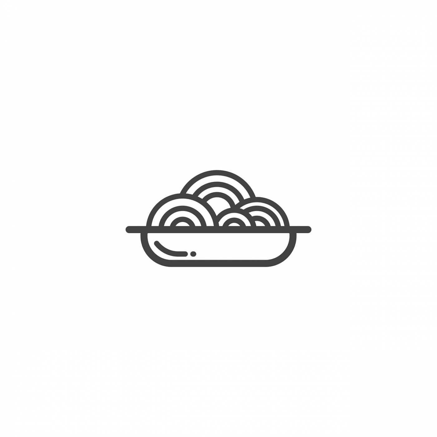 noodle icon food meal lunch  svg vector