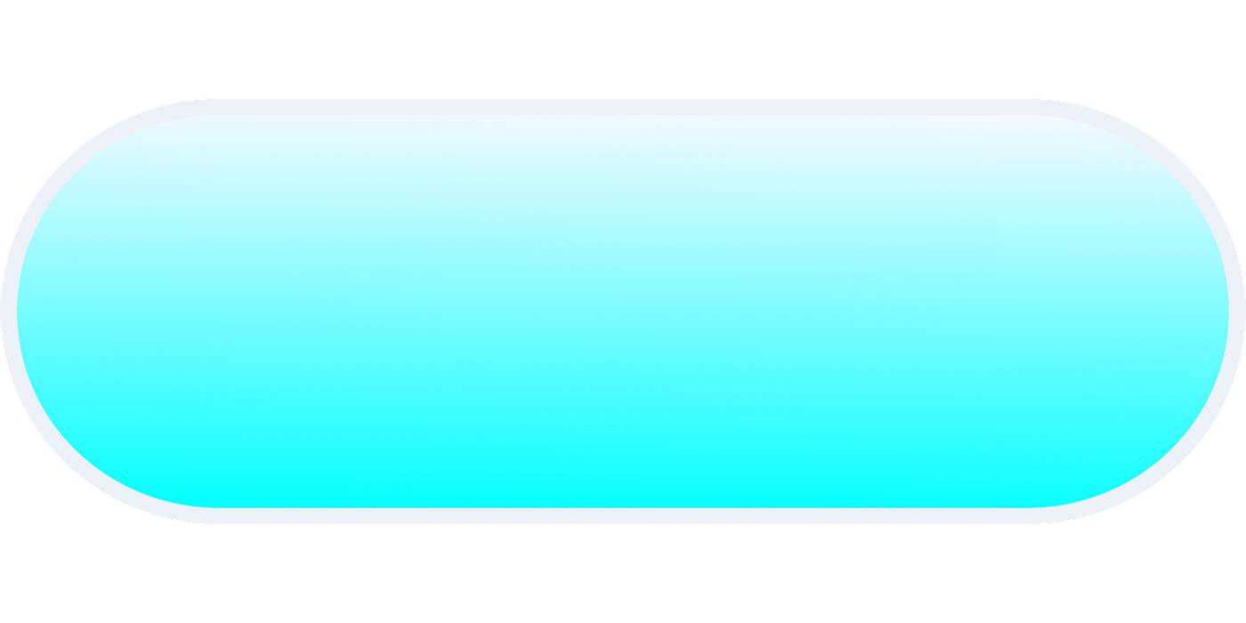bright cyan rounded button blank  svg vector
