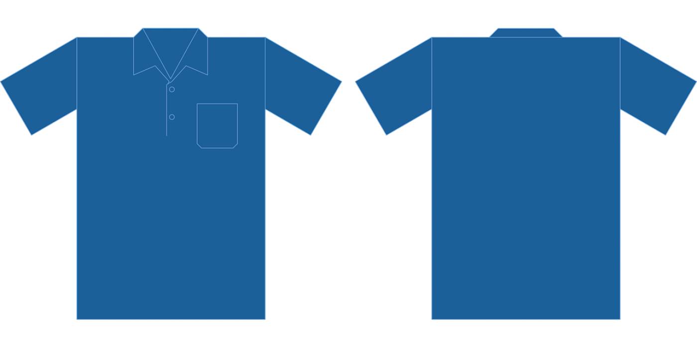 polo shirt blue mockup shirt  svg vector