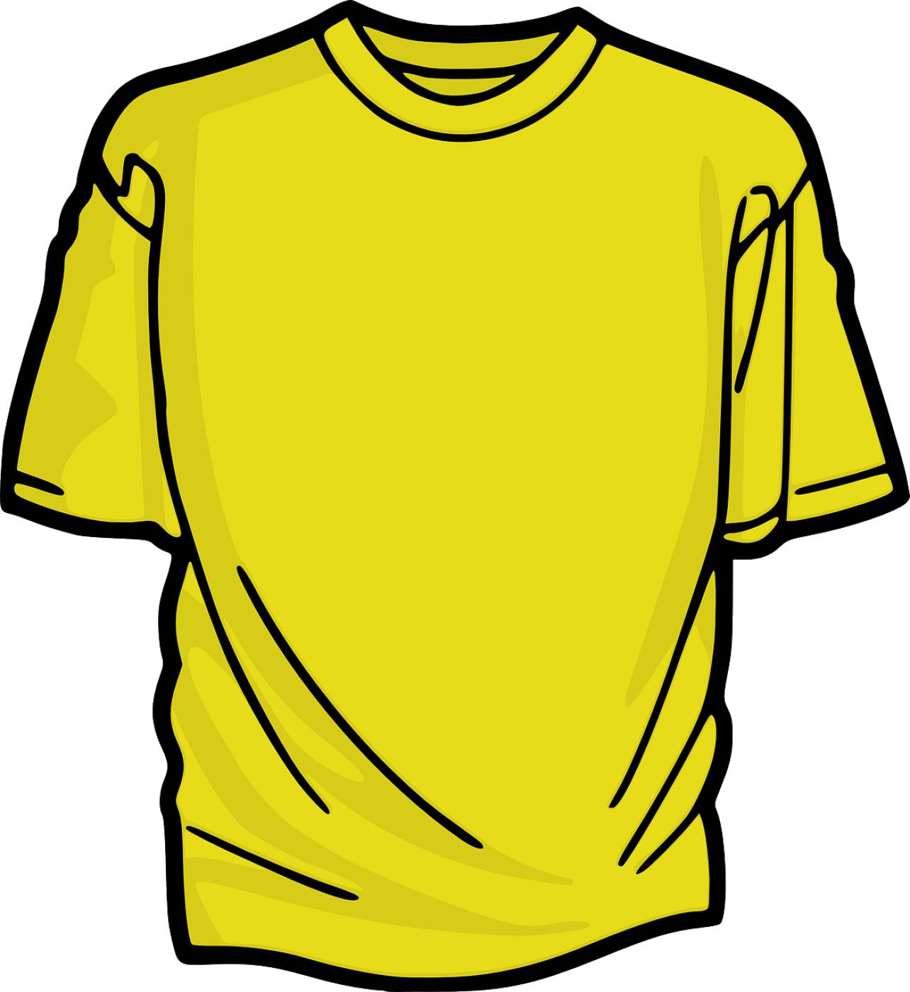 t shirt shirt clothing yellow  svg vector