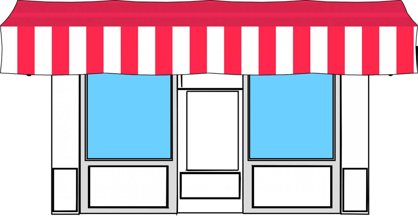 awning store shop retail business  svg vector