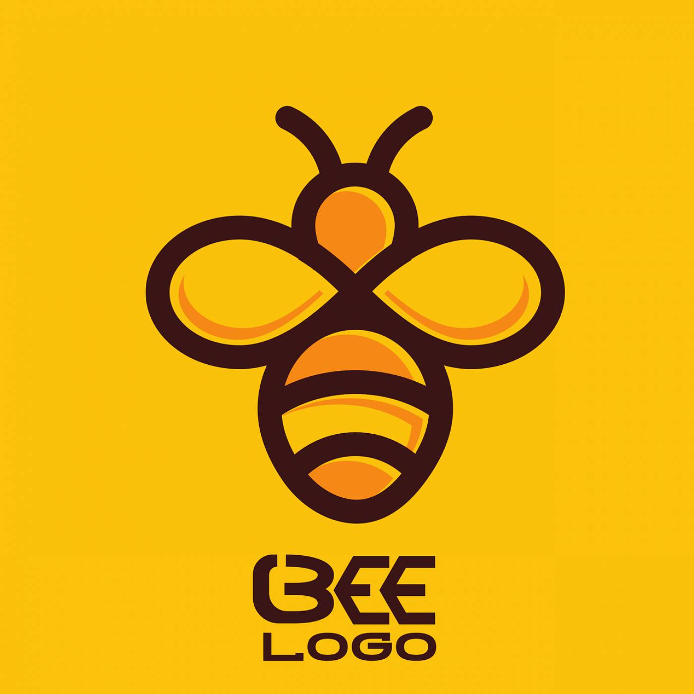bee logo icon insect nature  svg vector