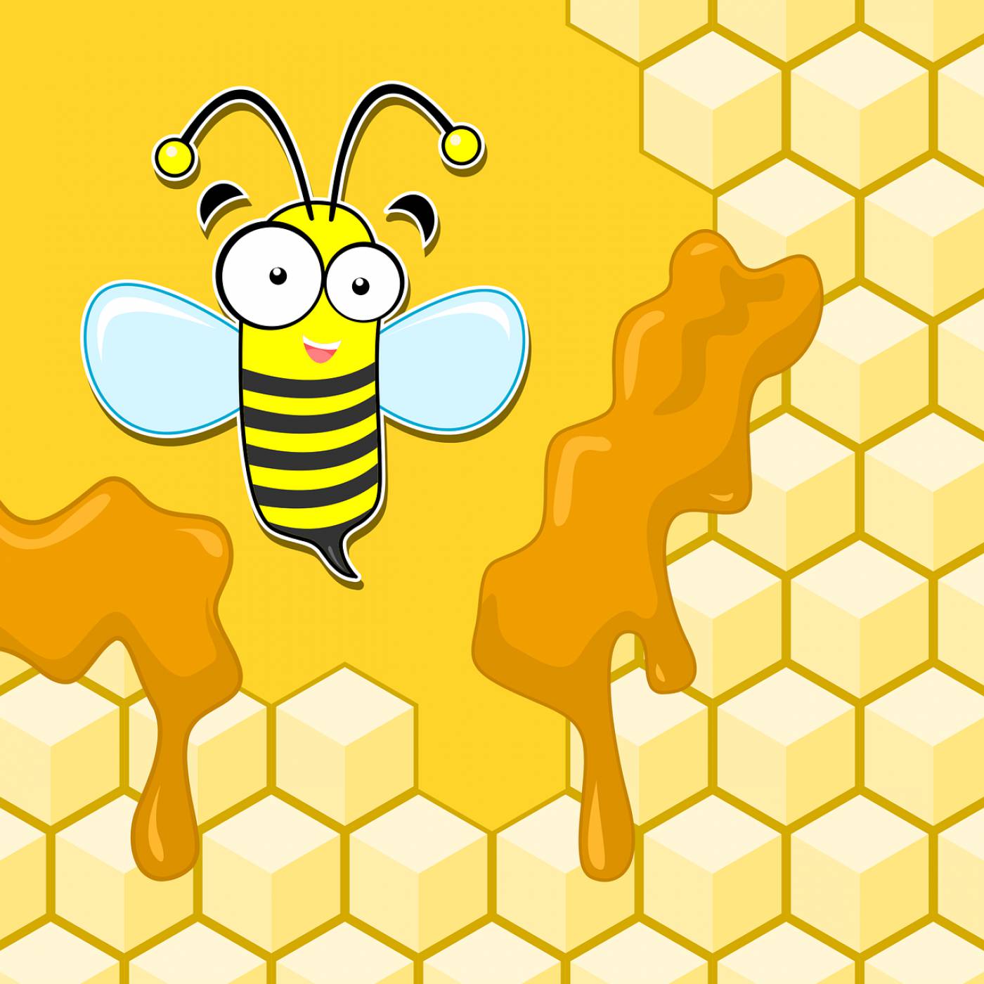 bee mascot character fly insect  svg vector