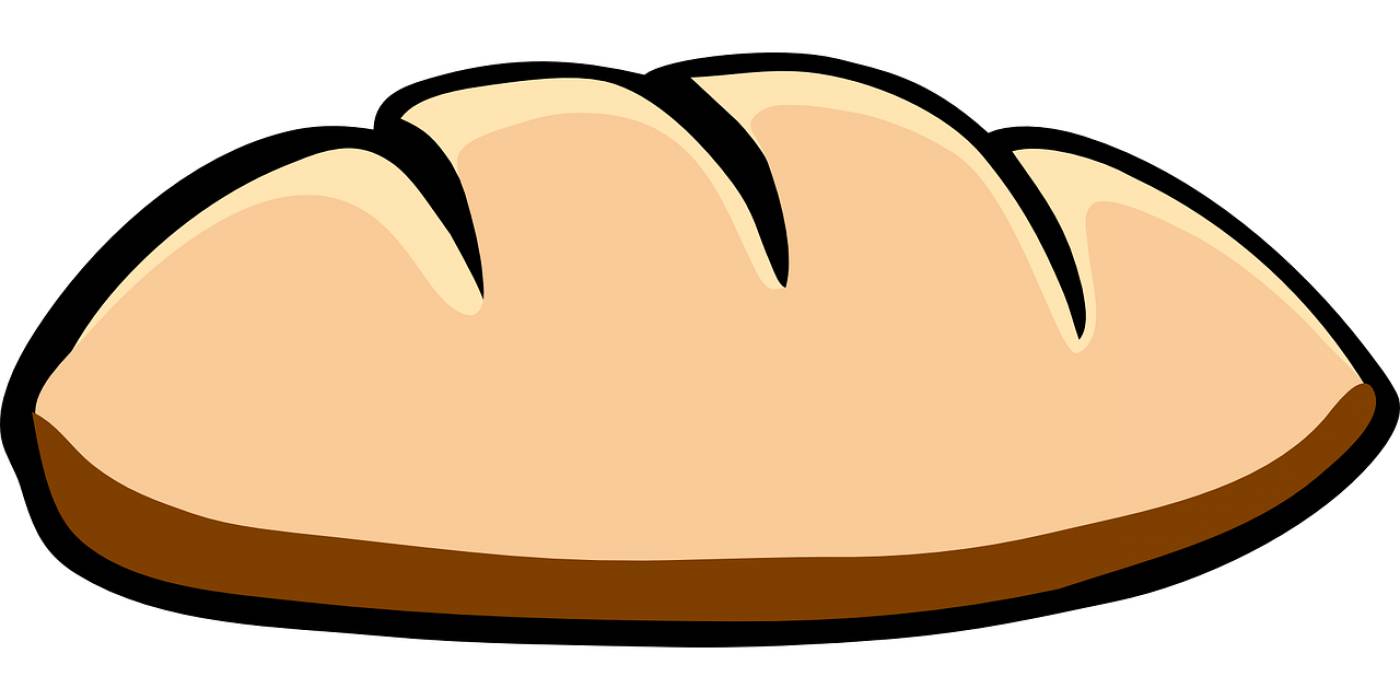 bread bun brown bakery food wheat  svg vector