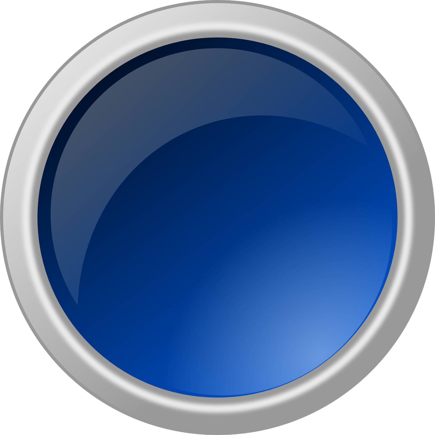 button glossy round circle blue  svg vector