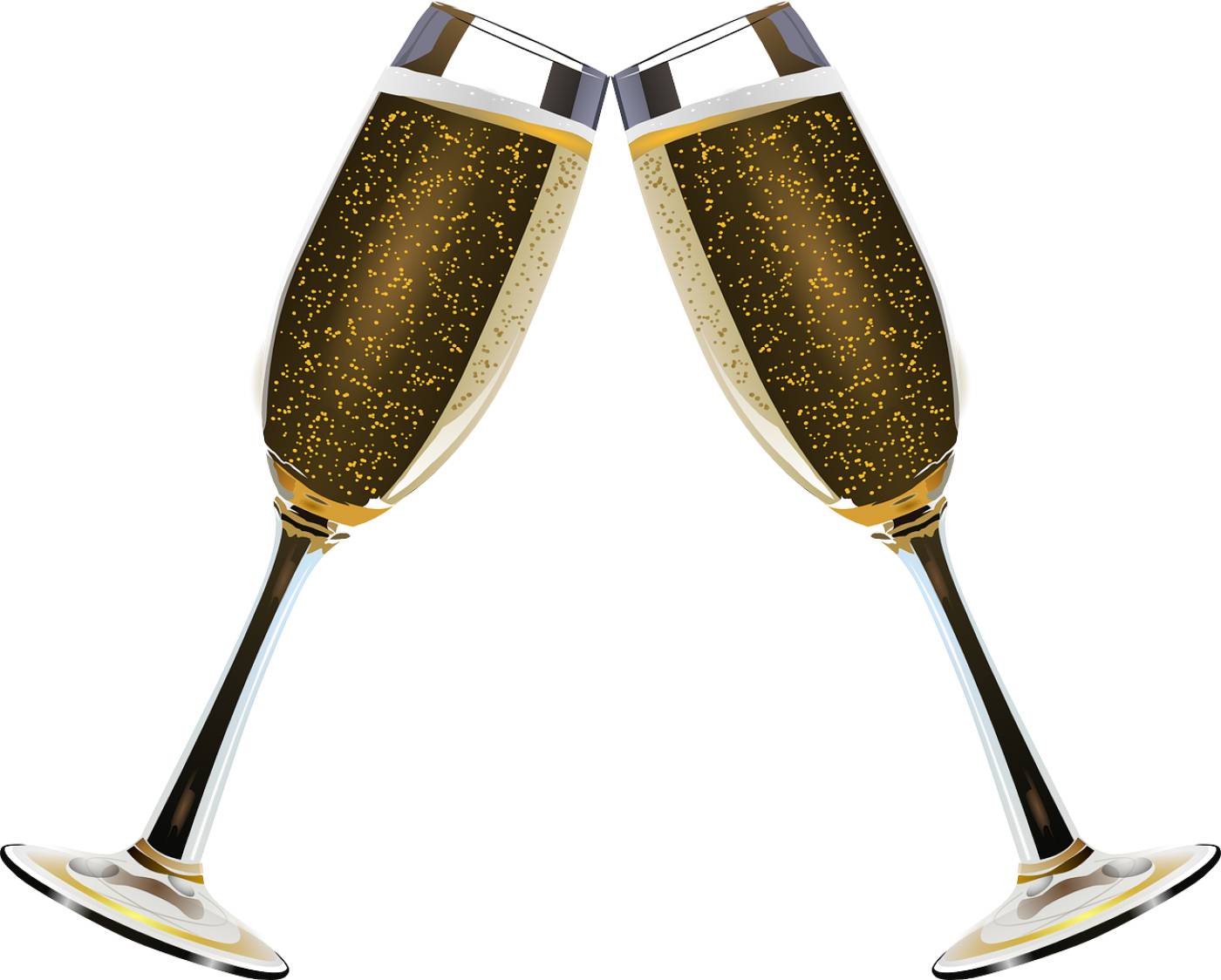 champagne clink glasses celebration  svg vector