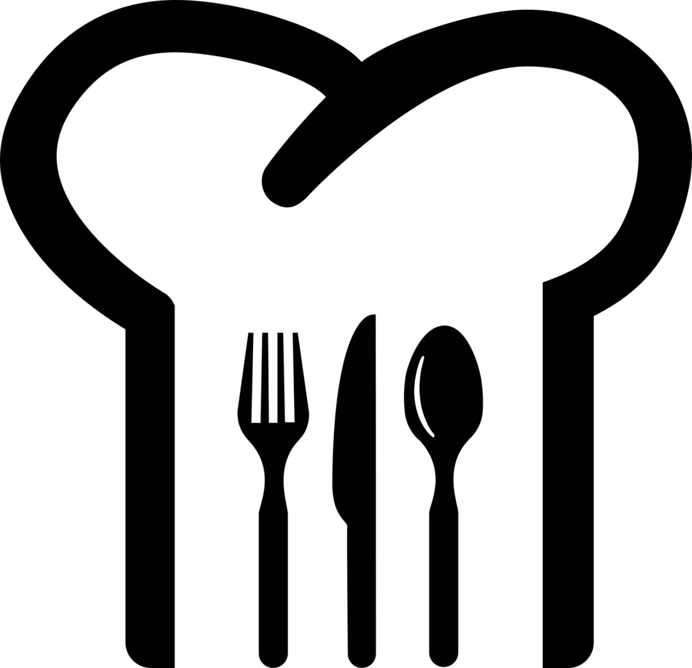 chef hat chef cutlery meal fork  svg vector