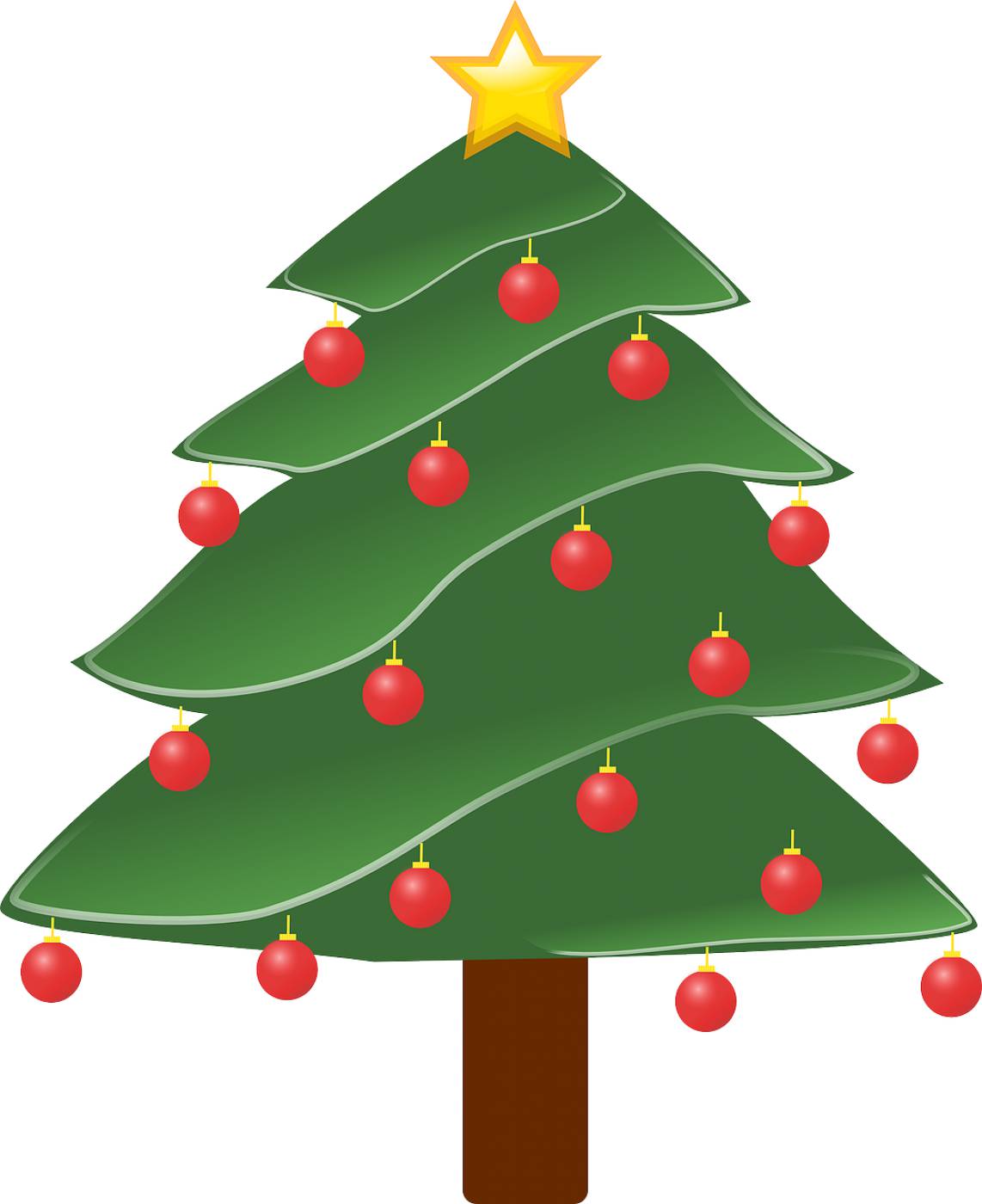 christmas tree plant decorated  svg vector