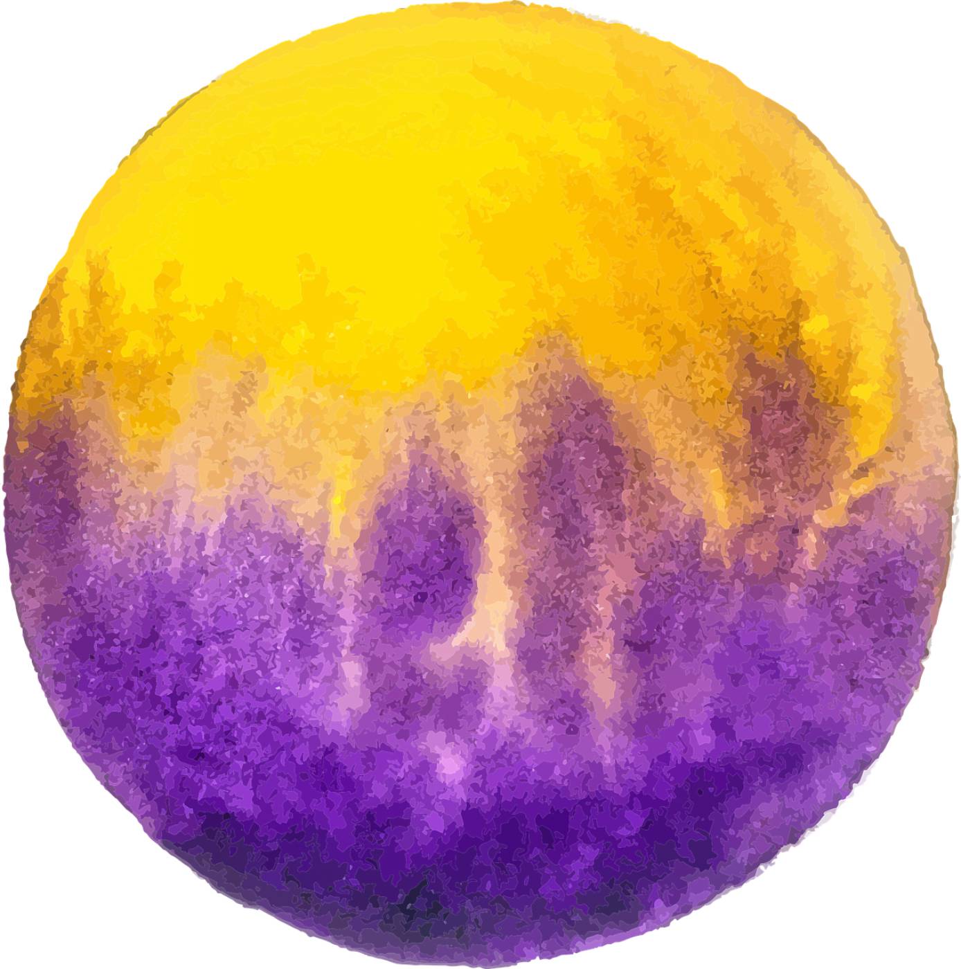 circle watercolor violet  svg vector