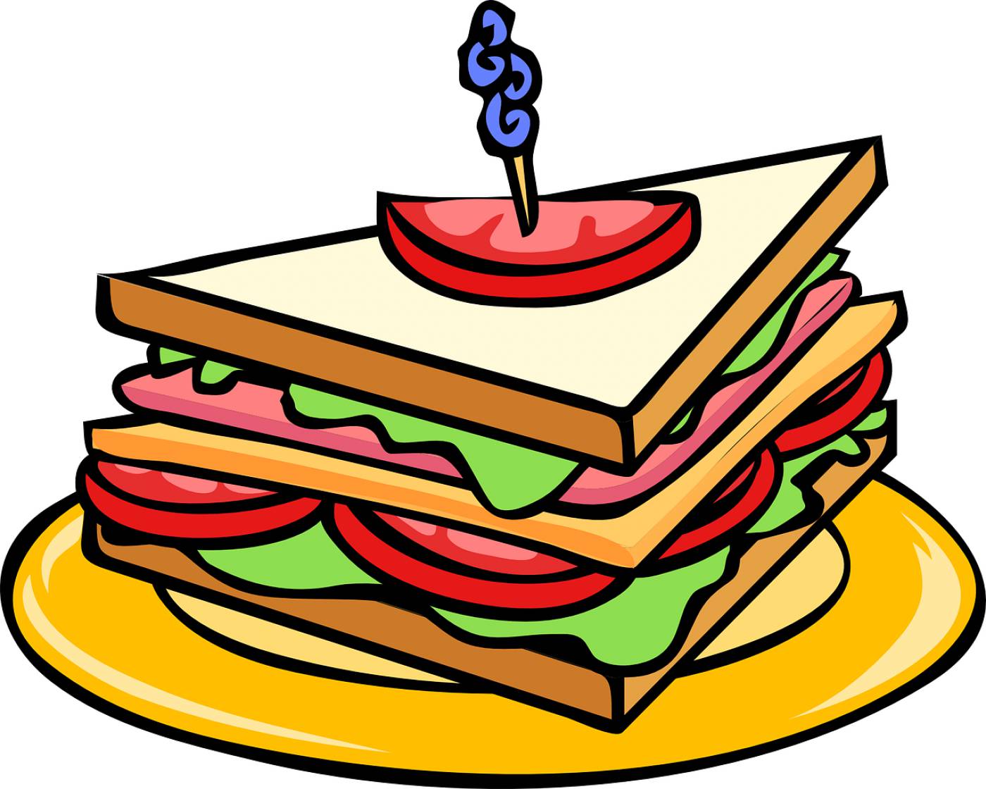 club sandwich triangle food snack  svg vector