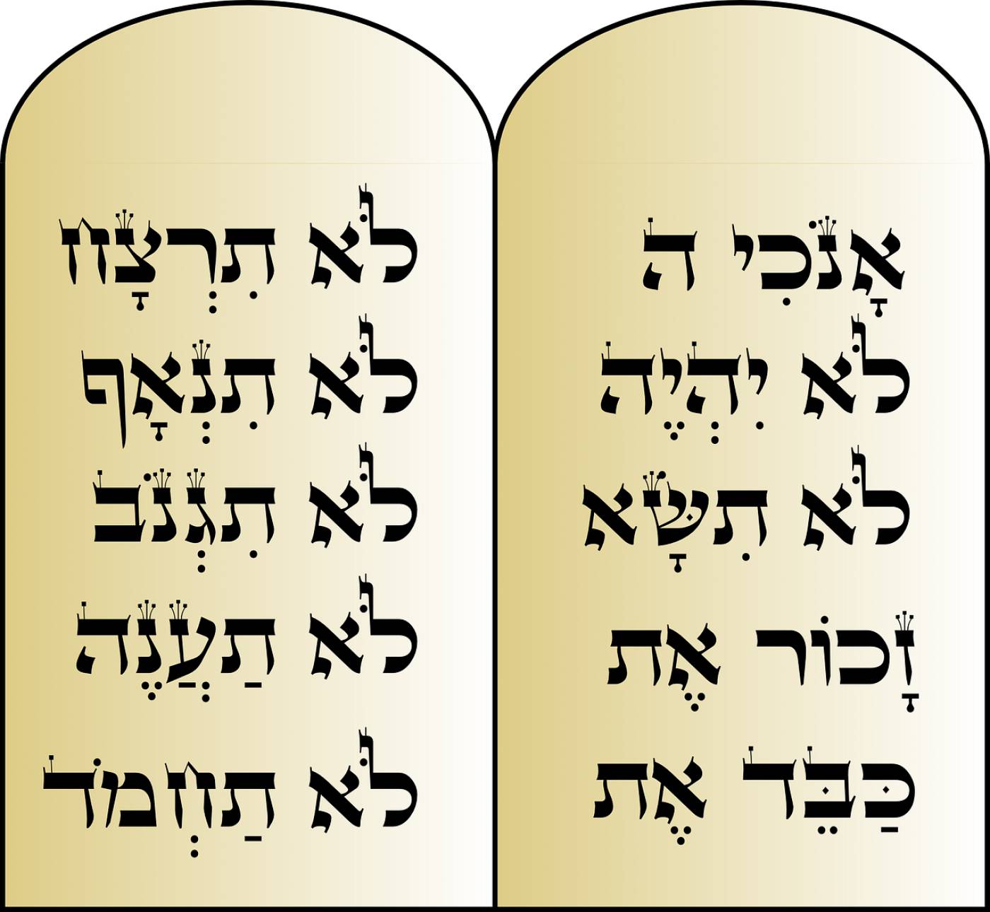commandments moses hebrew religion  svg vector