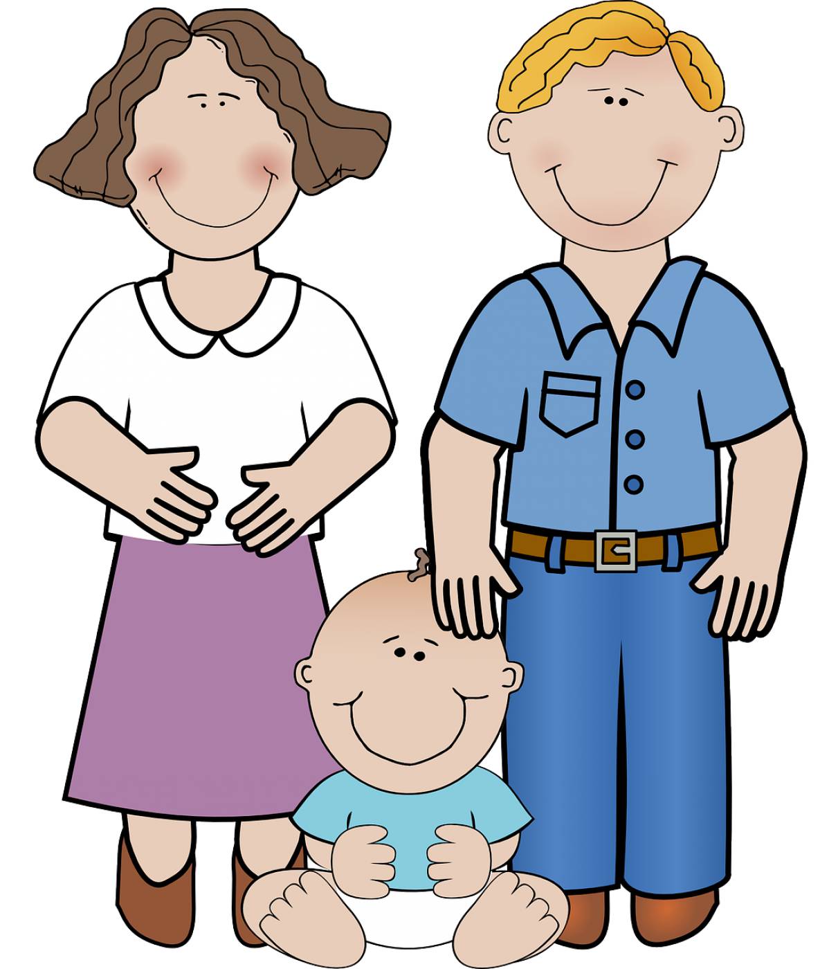 family adult man child baby  svg vector
