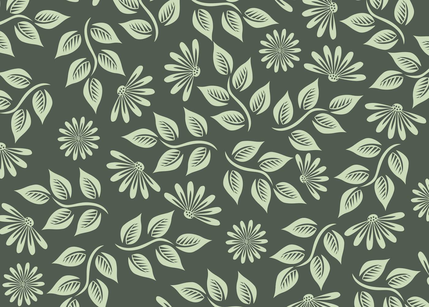 flowers background pattern foliage  svg vector