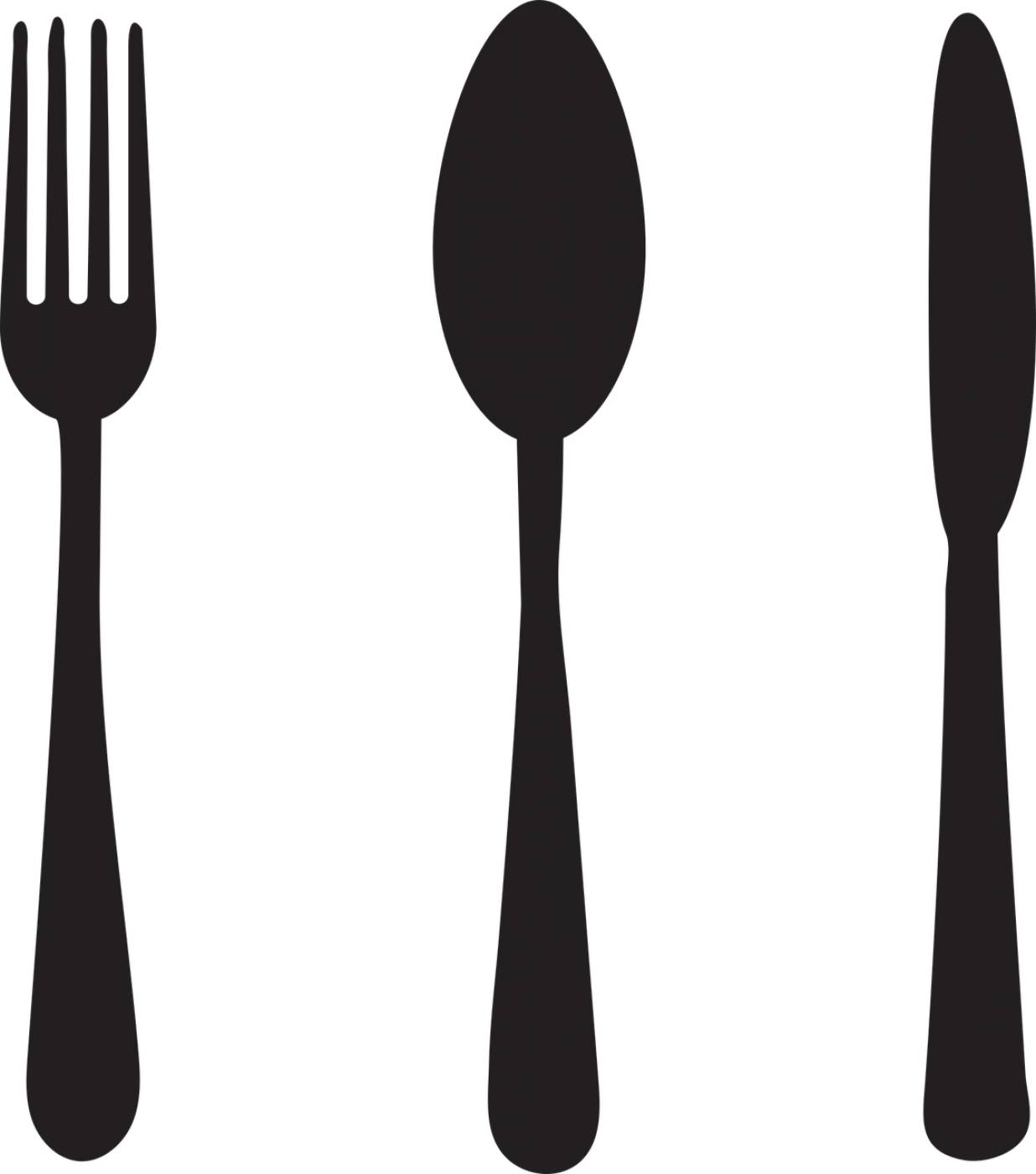 fork knife spoon cutlery isolated  svg vector