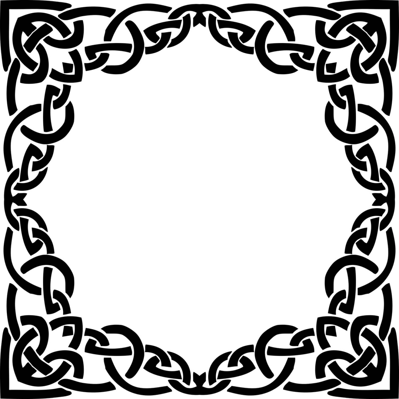 frame celtic knot decorative  svg vector