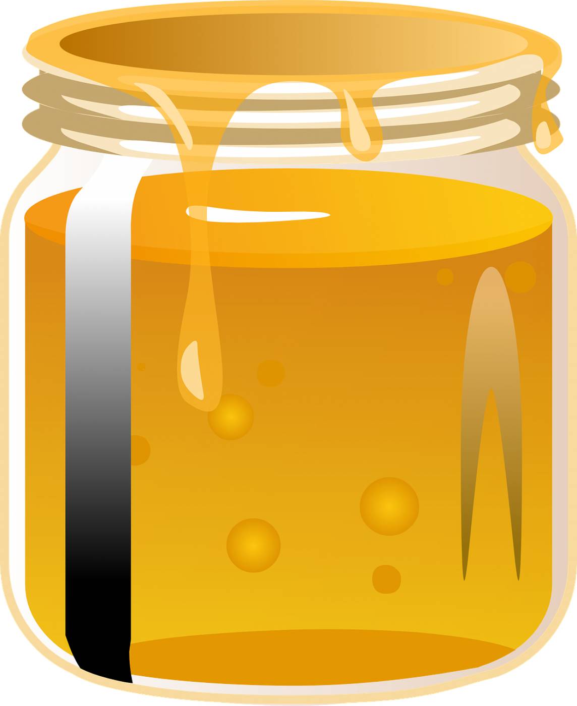 glass honey healthy yellow sweet  svg vector
