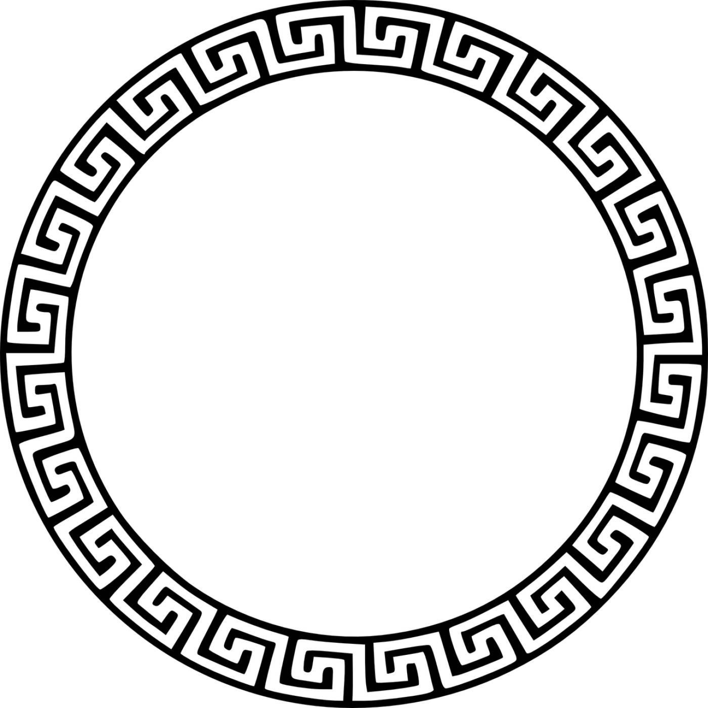 greek circle greek in a circle  svg vector