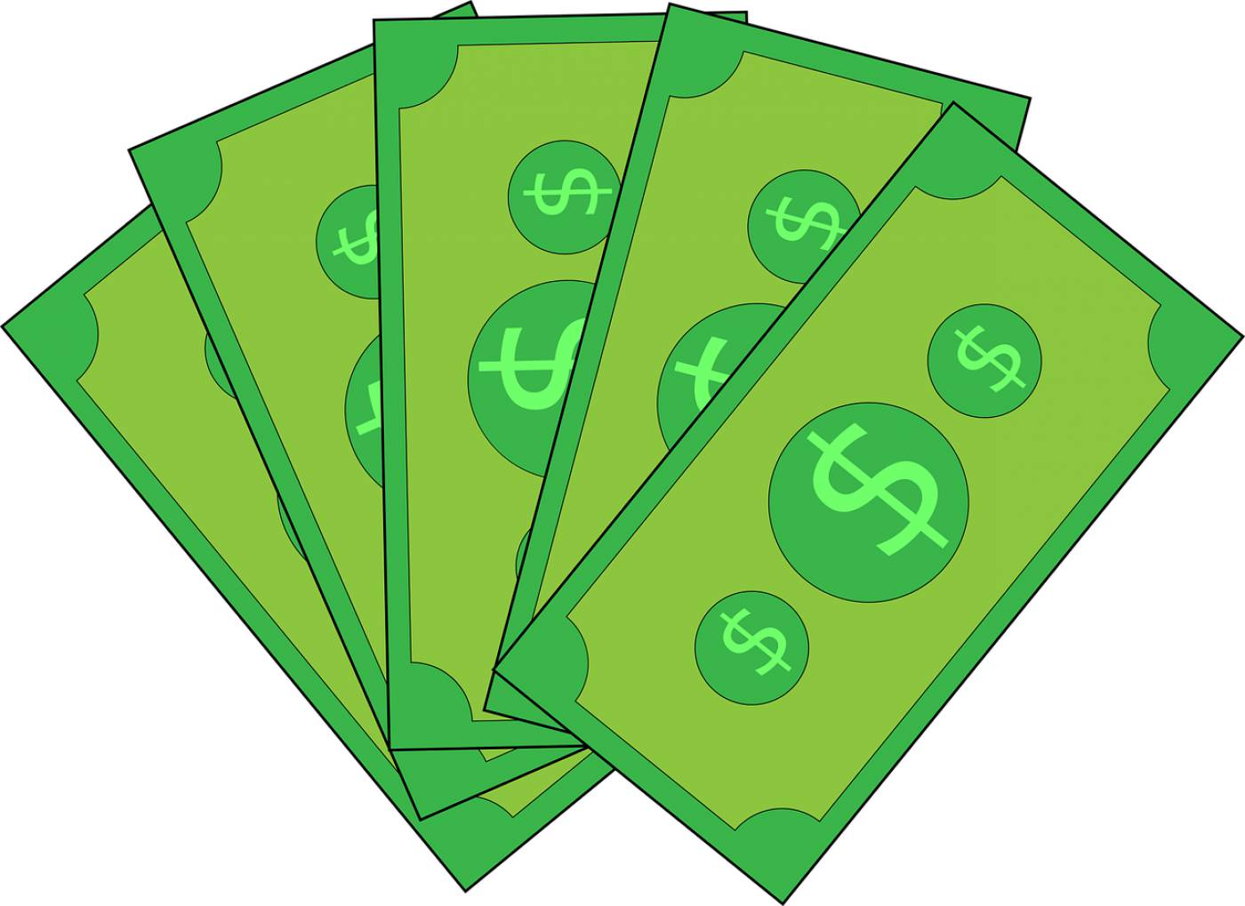 green money finance cash currency  svg vector