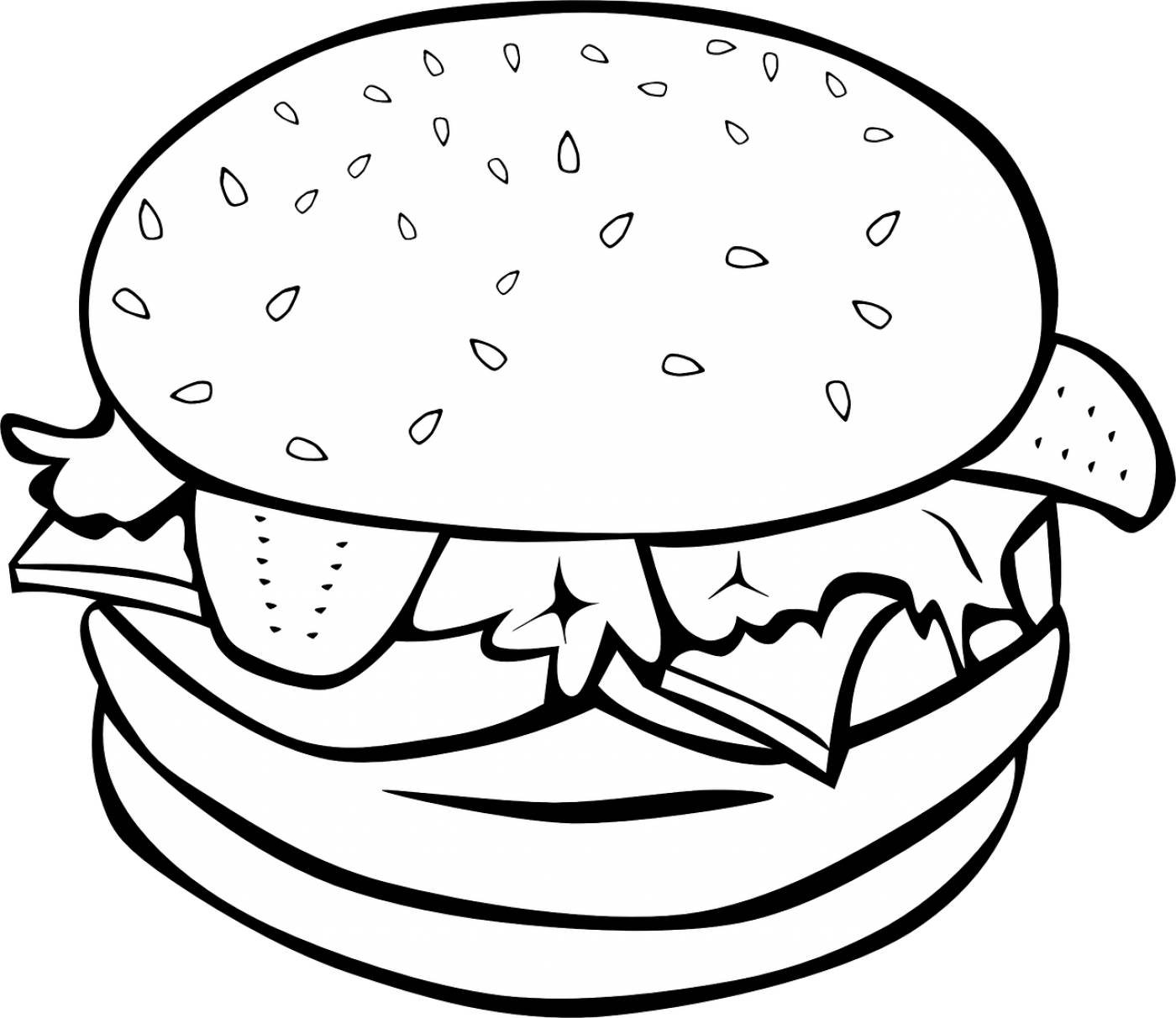 hamburger burger sandwich bread  svg vector