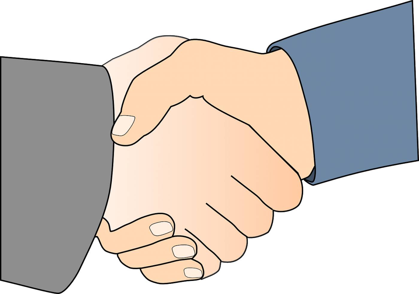 handshake shaking hands partners  svg vector