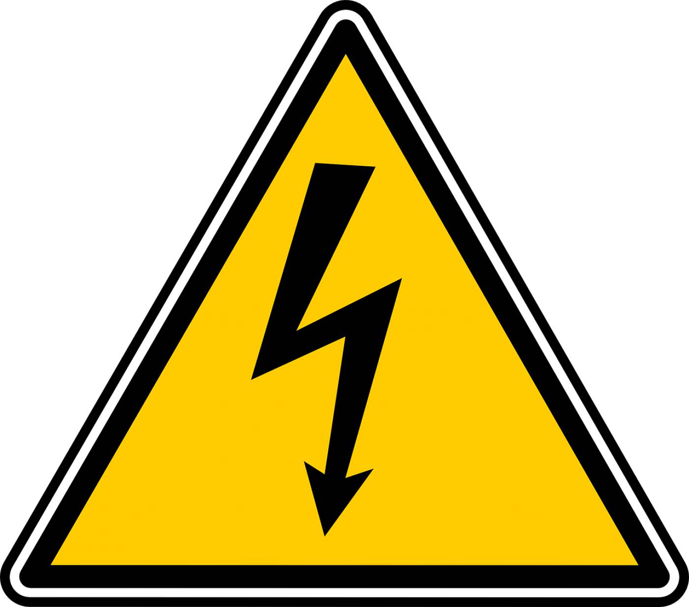 high voltage sign symbol  svg vector