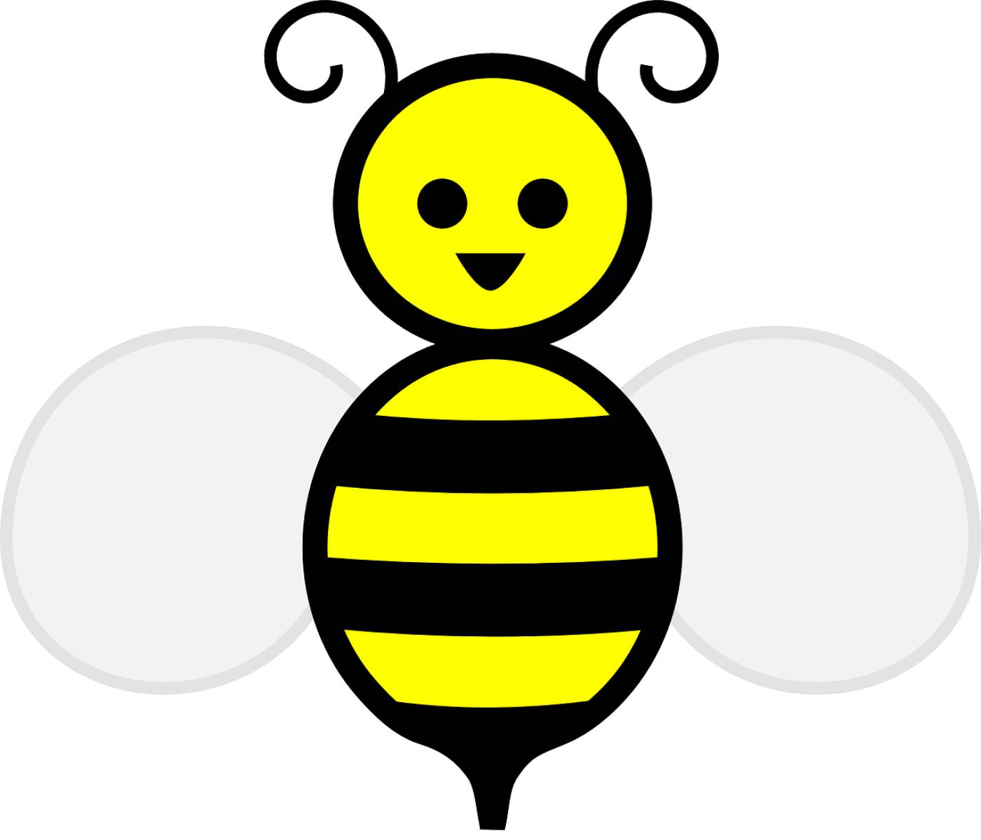 honey bee stripes wings curly  svg vector