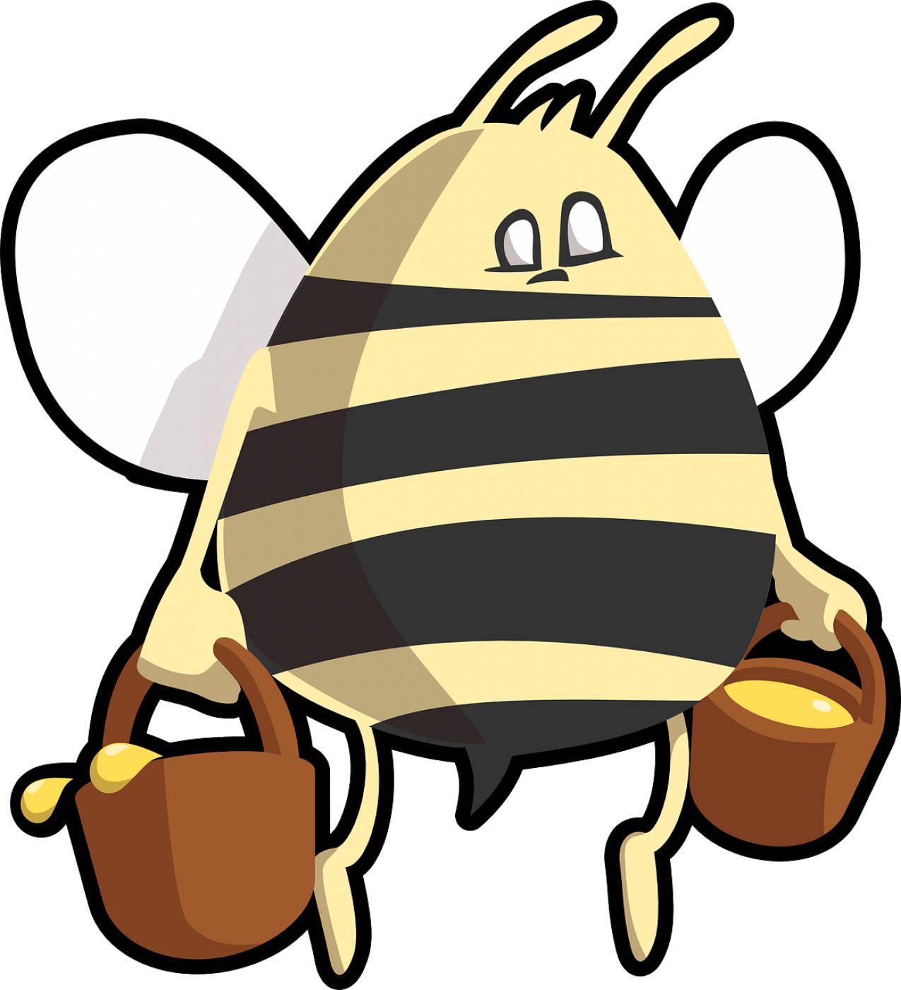 honeybee bumblebee honeypot animal  svg vector