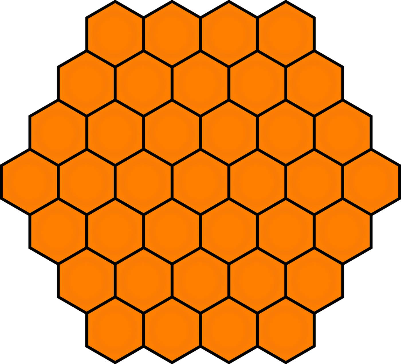 honeycombs honey bee combs orange  svg vector