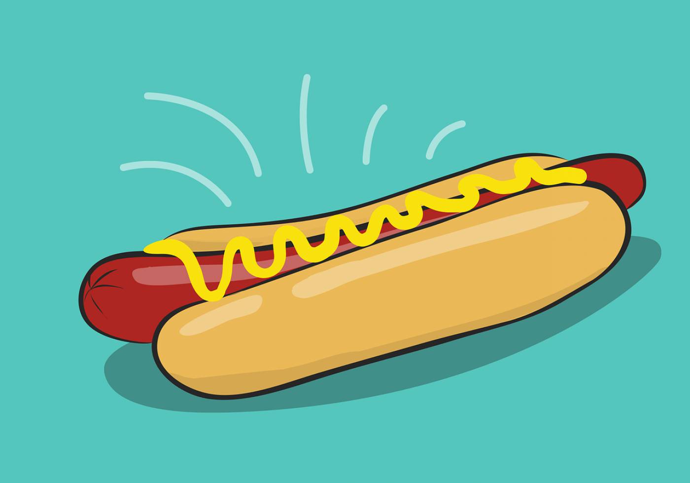 hotdog hot dog isolated fast food  svg vector