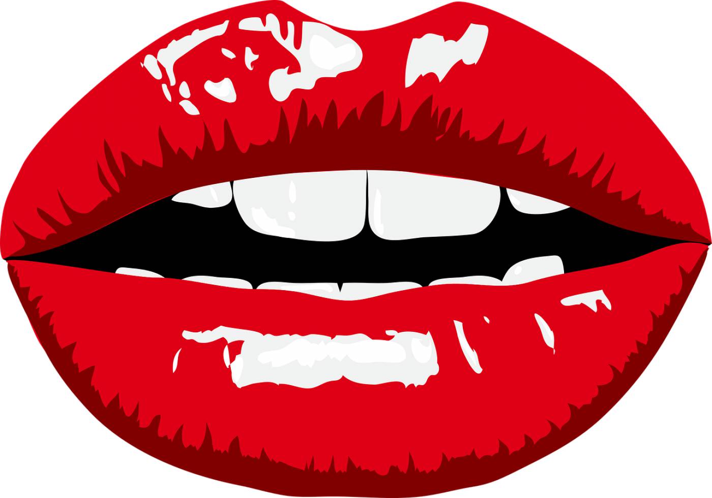 lips lipstick mouth red teeth  svg vector