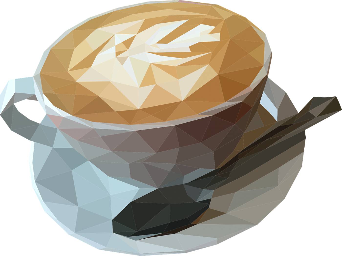 low poly coffee coffee cup poly  svg vector