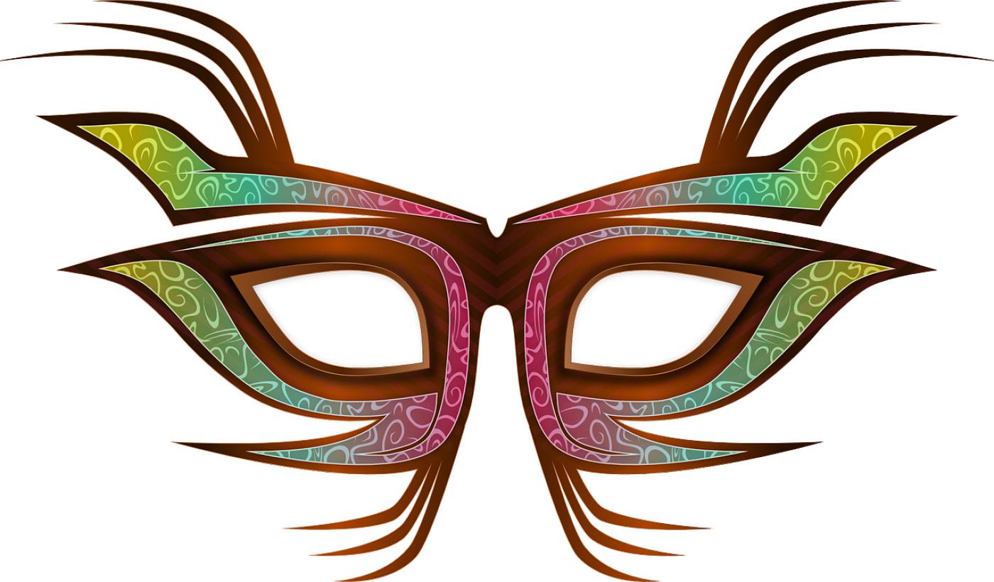 mask eyes anonymous party carnival  svg vector