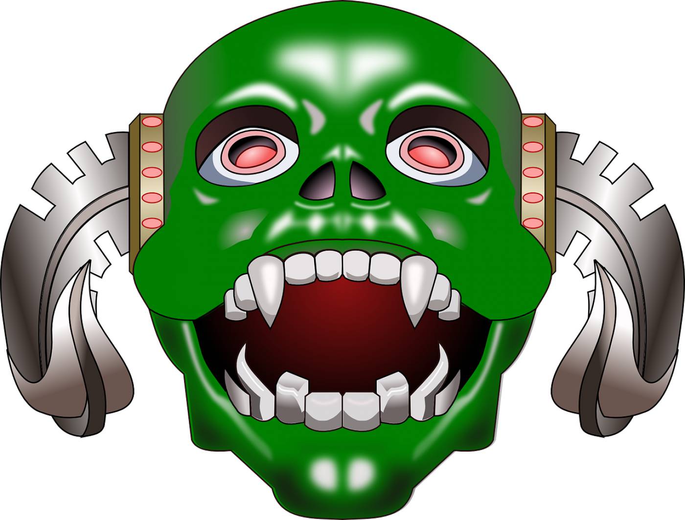 monster mask alien horror devil  svg vector