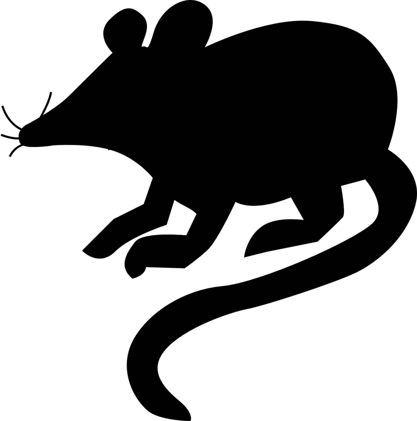 mouse rat silhouette animal stand  svg vector