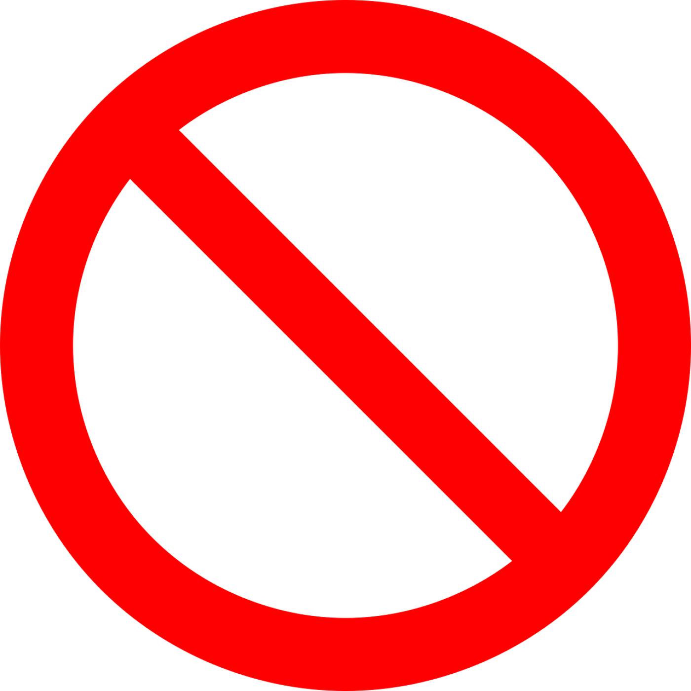 no symbol forbidden prohibited  svg vector