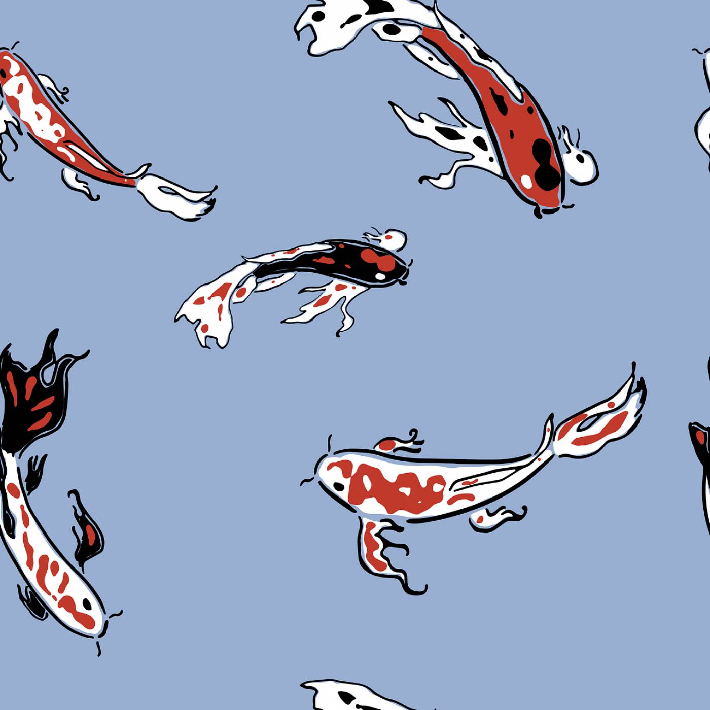 pattern fish carp koi koi carp  svg vector