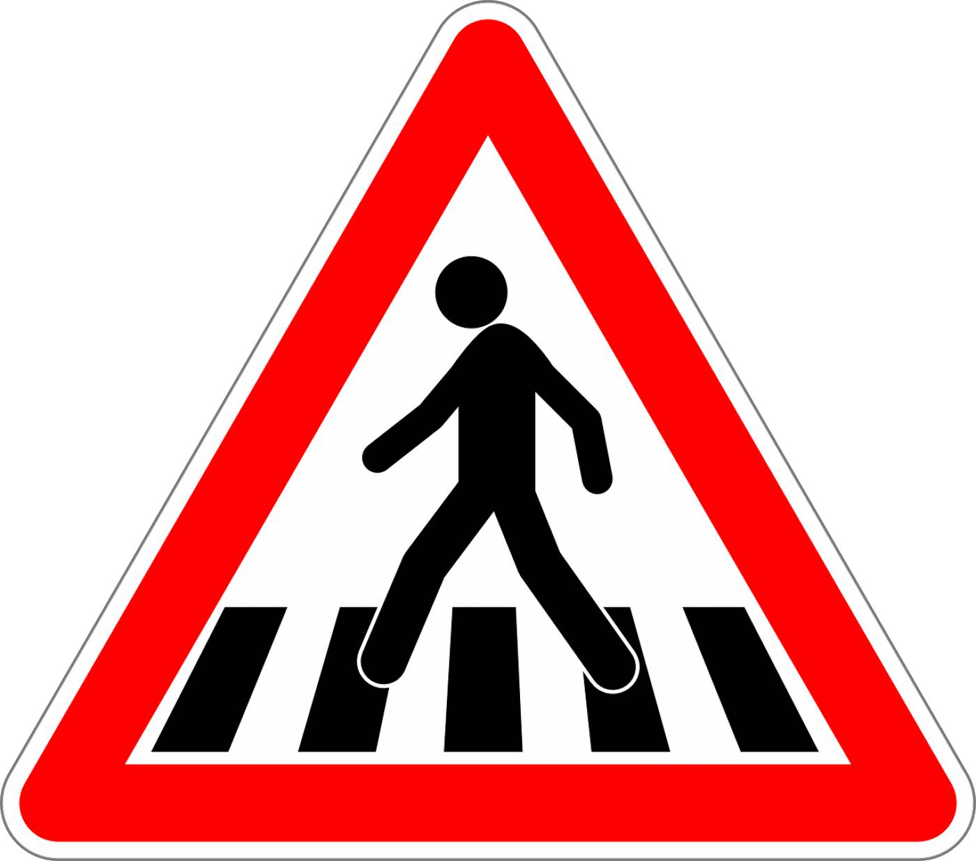 pedestrian crossing traffic sign  svg vector