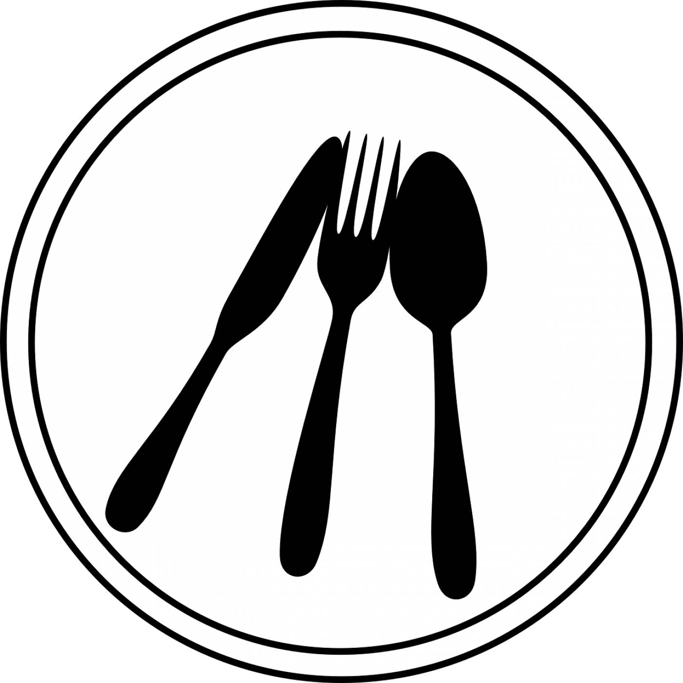 place setting silverware tableware  svg vector