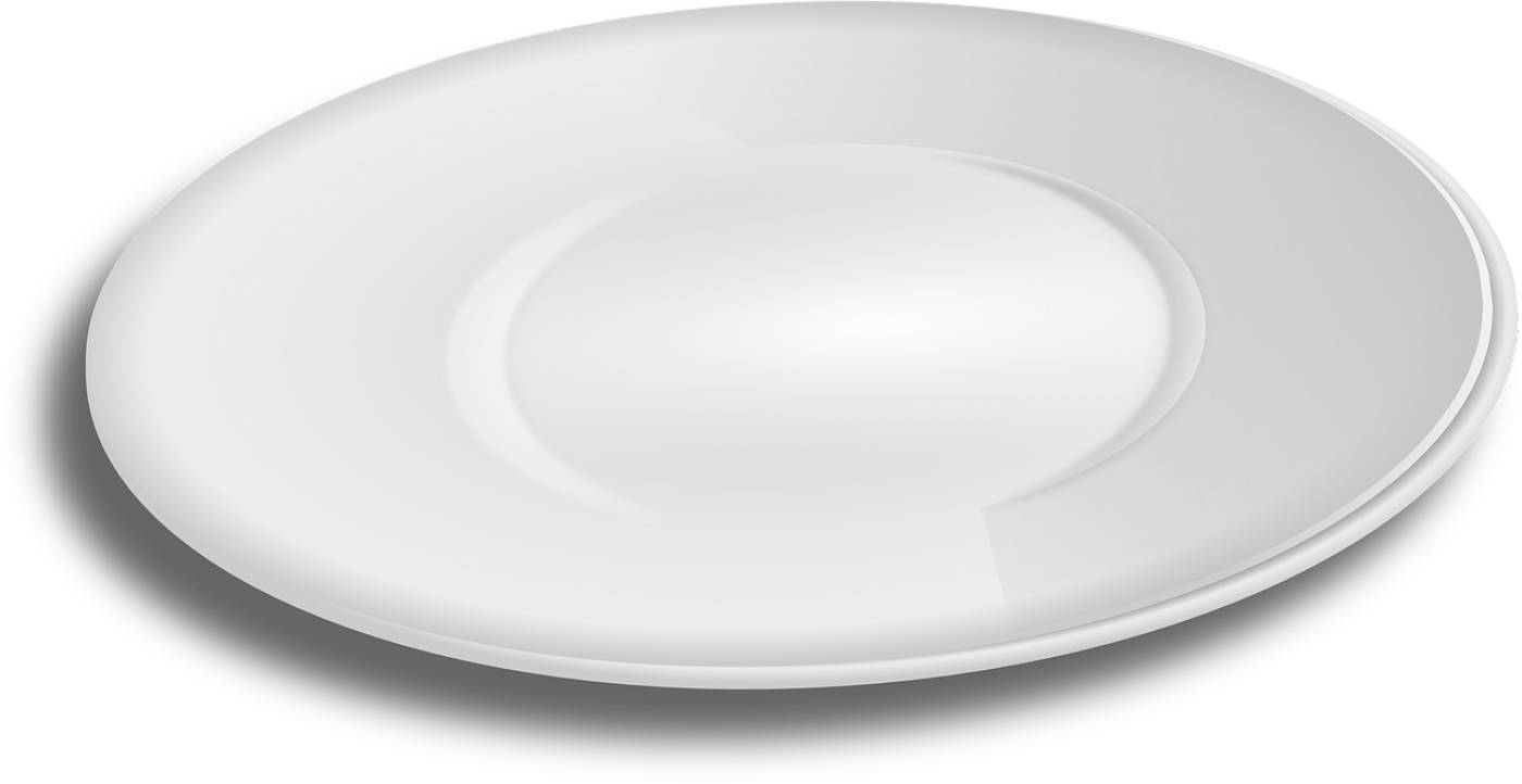 plate dish kitchen white porcelain  svg vector