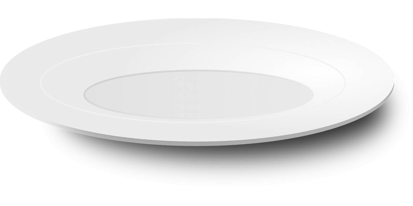 plate porcelain tableware dishes  svg vector