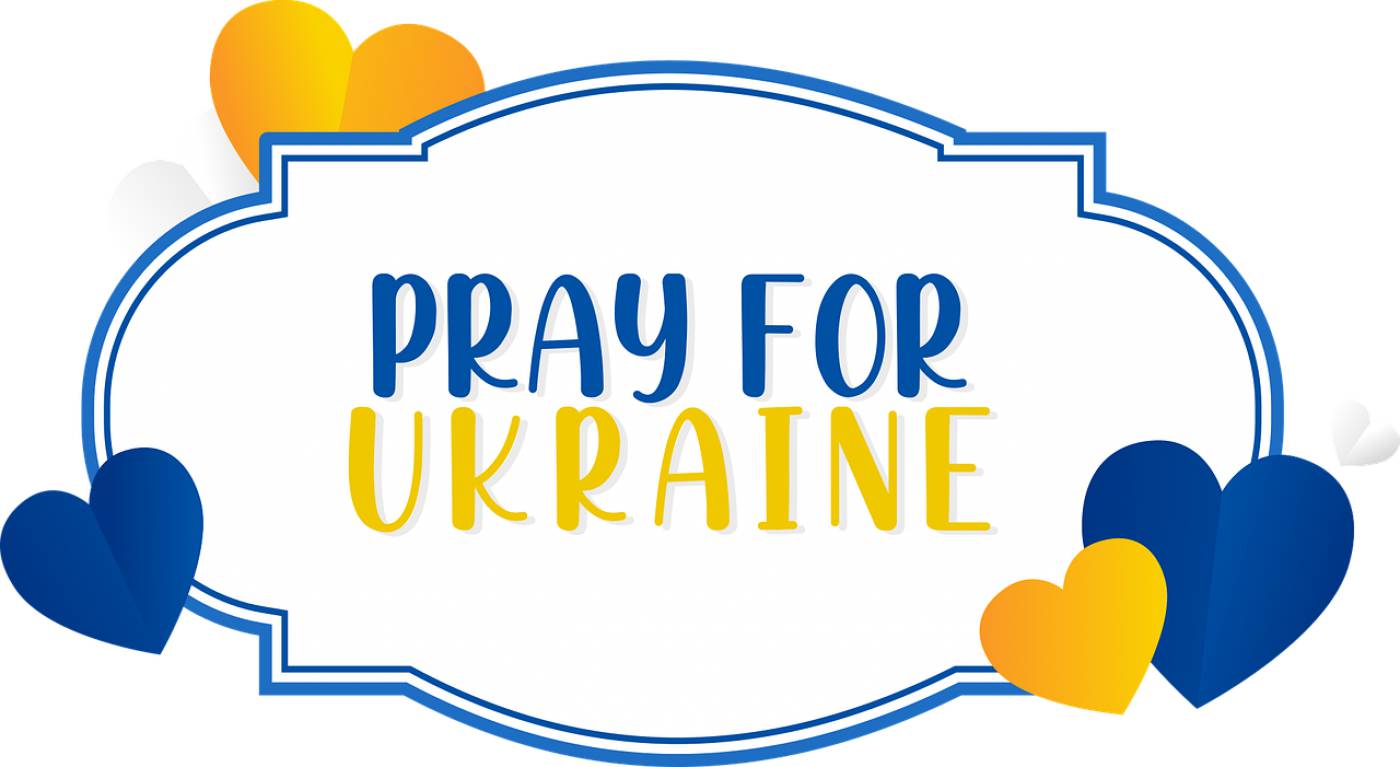pray for ukraine label template  svg vector