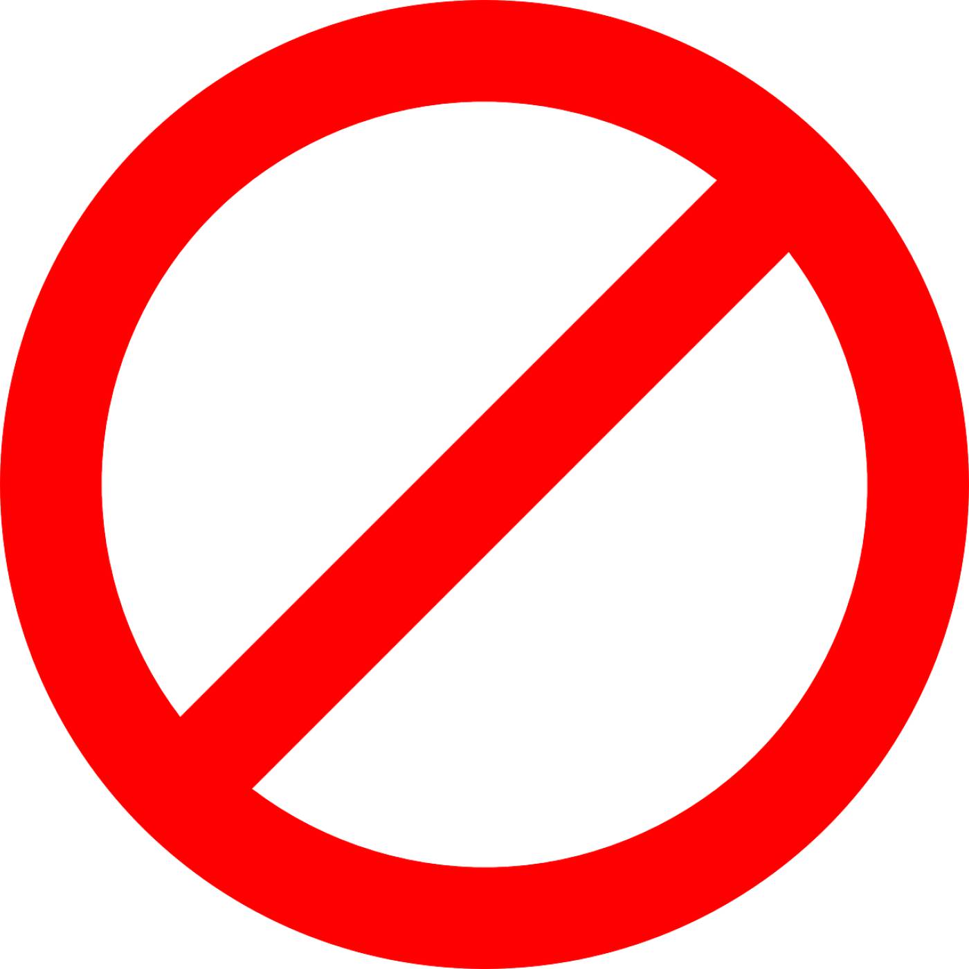 prohibited forbidden no banned  svg vector