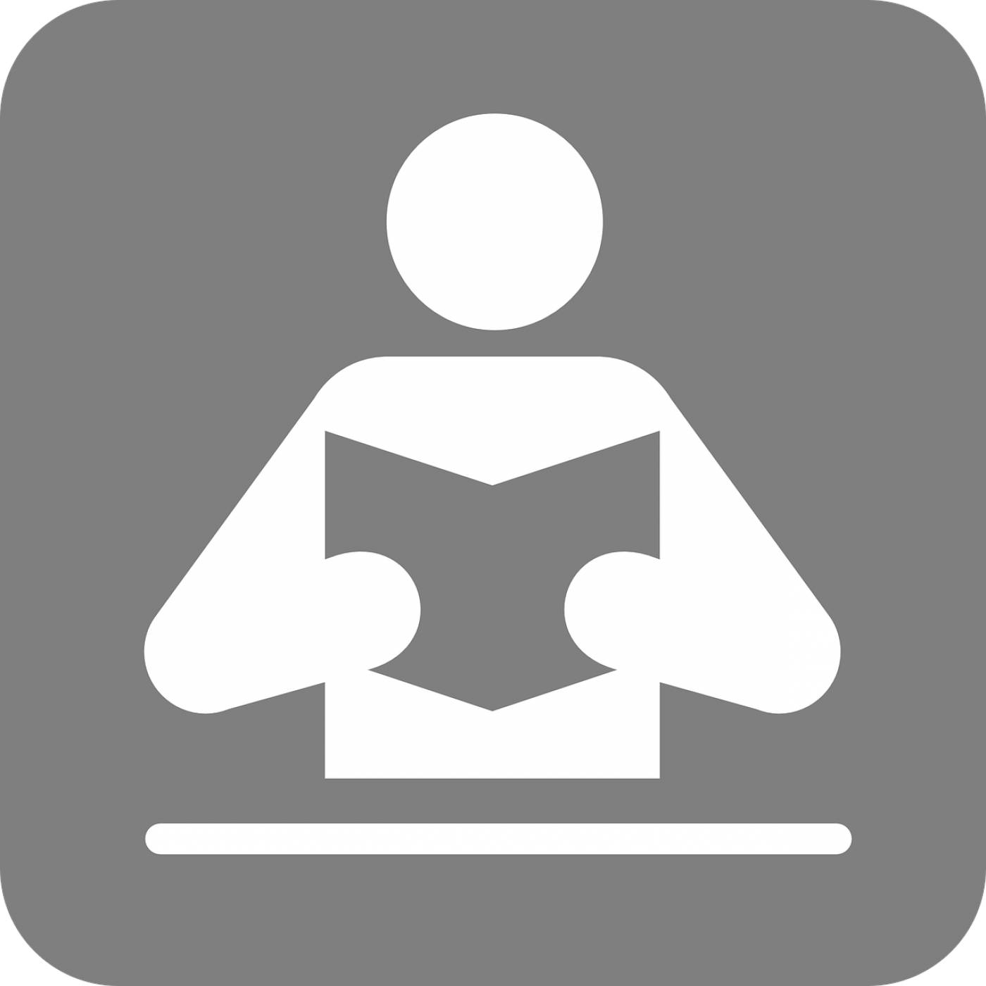 reading book symbol icon reader  svg vector