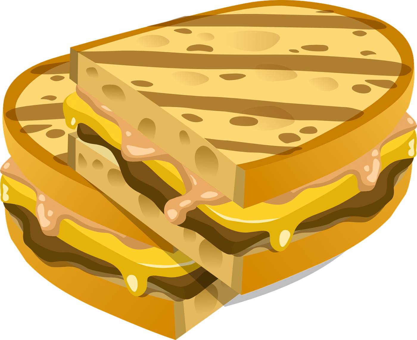sandwich bread cheese meat food  svg vector