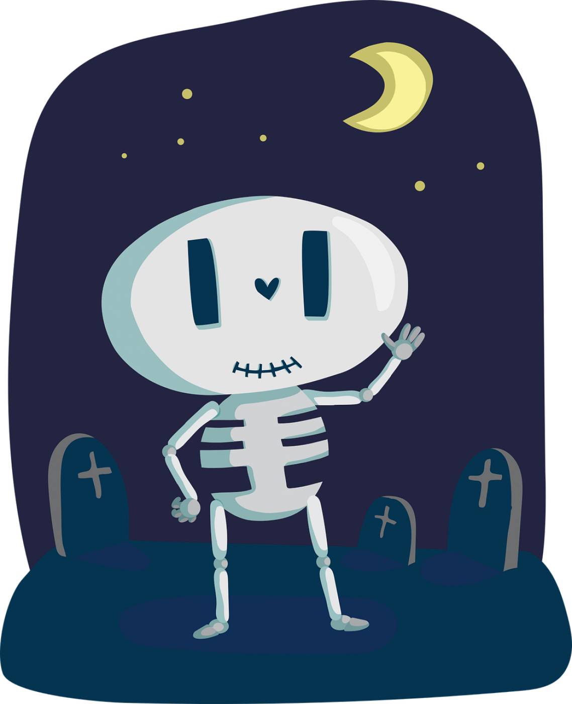 skeleton cartoon skeleton halloween  svg vector