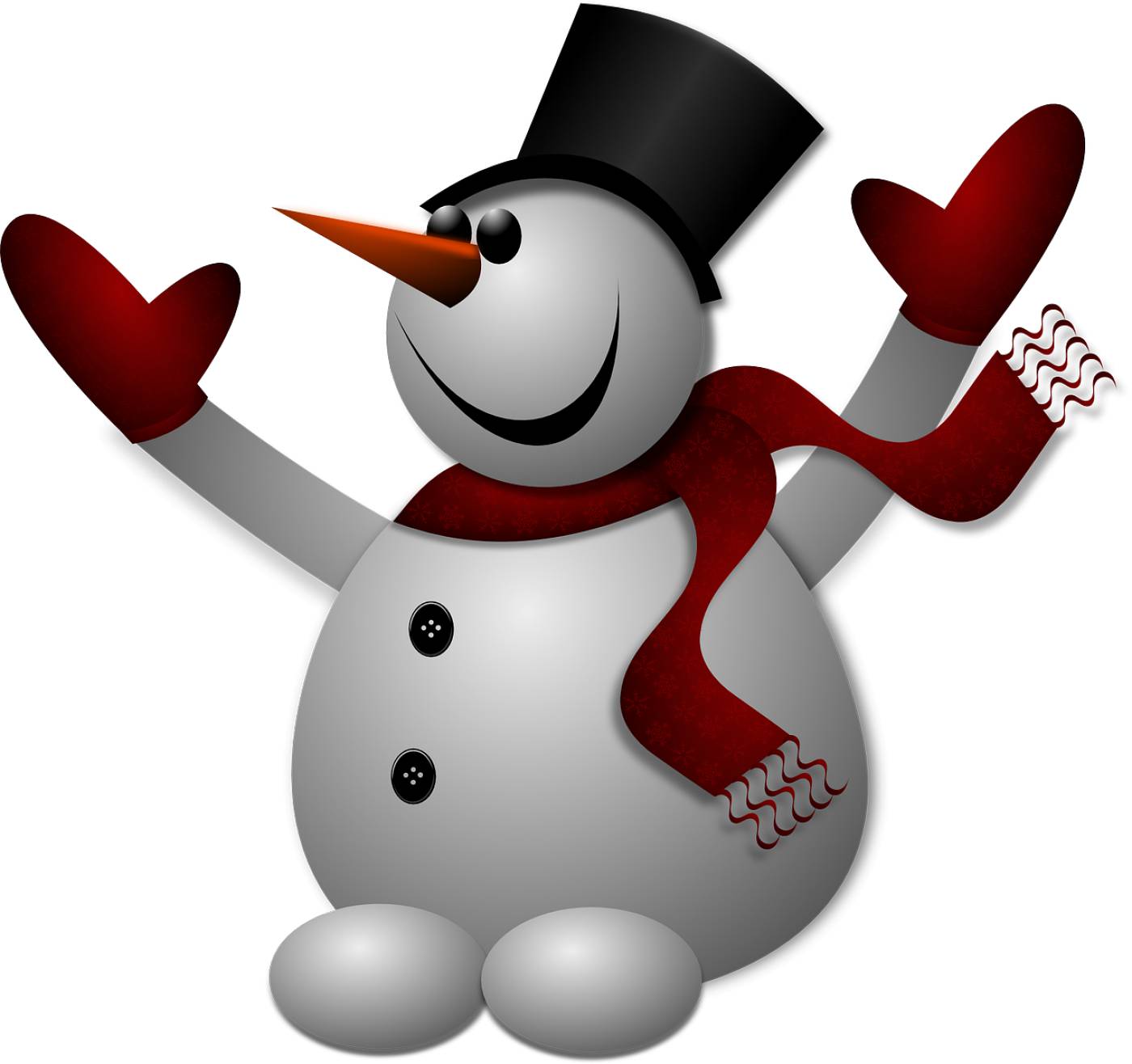 snowman winter cold hat gloves  svg vector